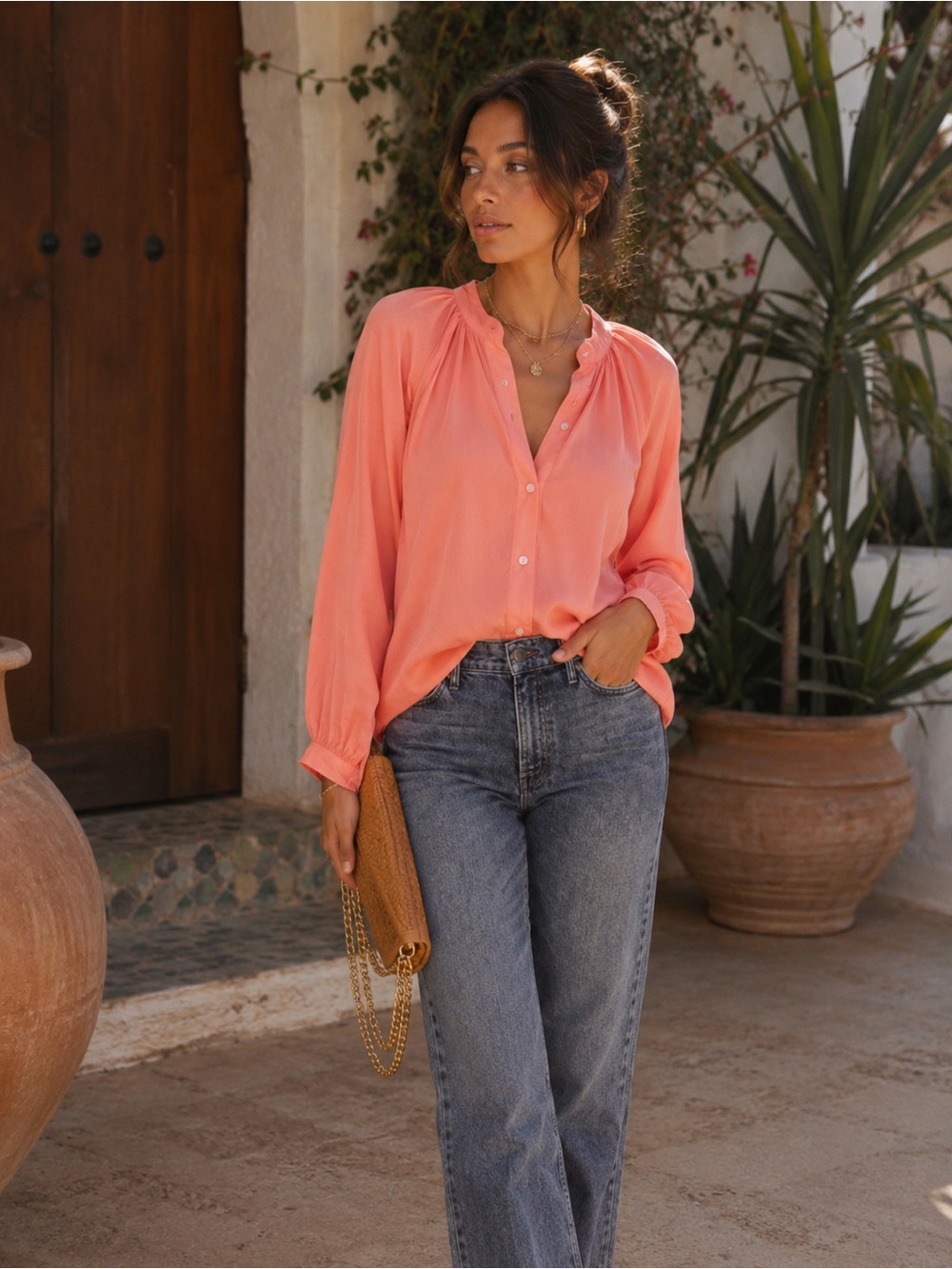 MOTHER The Sunburst Top cotton size xs